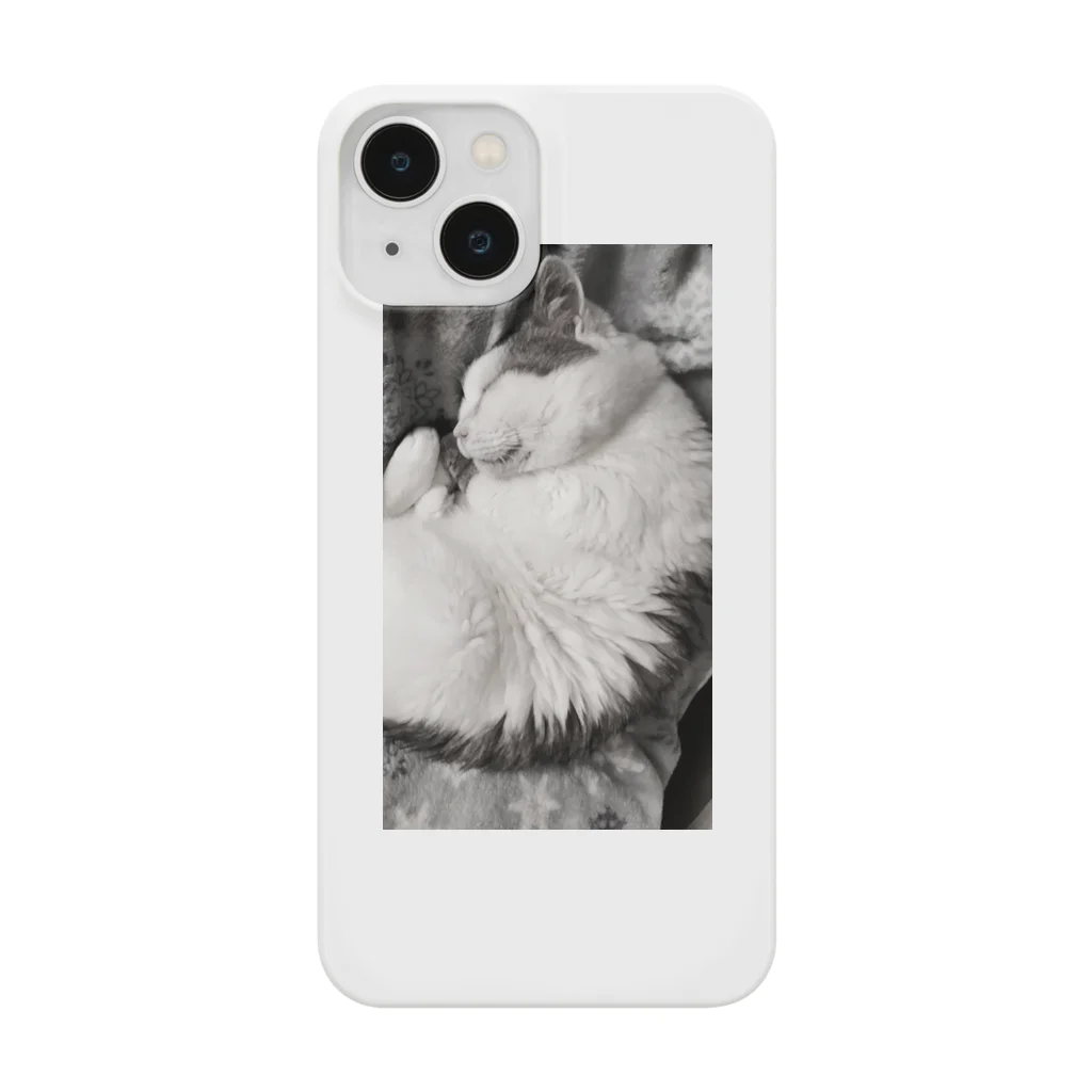 KAZU SHOPの可愛い猫のお昼寝　癒し Smartphone Case