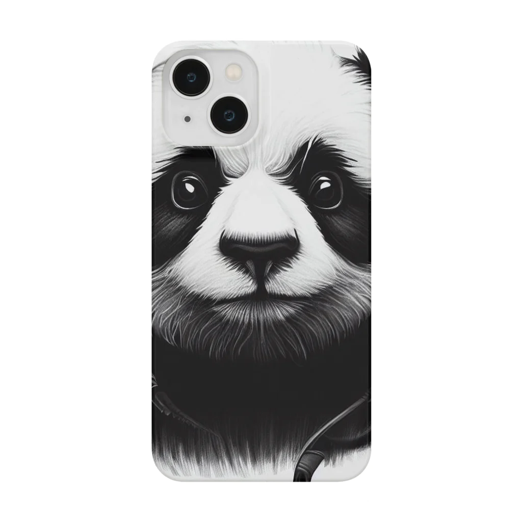 Shiba_IncのHeadphones & Pandas（ヘッドホン & パンダ） Smartphone Case