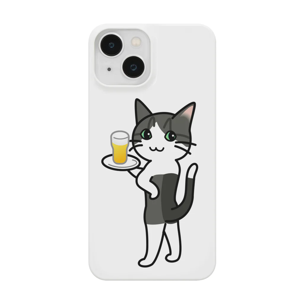 The Cat who.... suzuriのバドキャット Smartphone Case