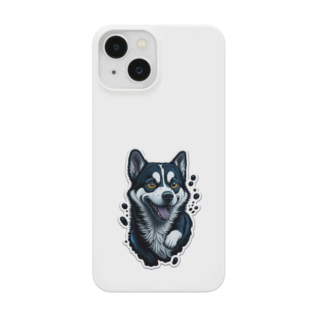 worker-beeのハスキー犬b Smartphone Case