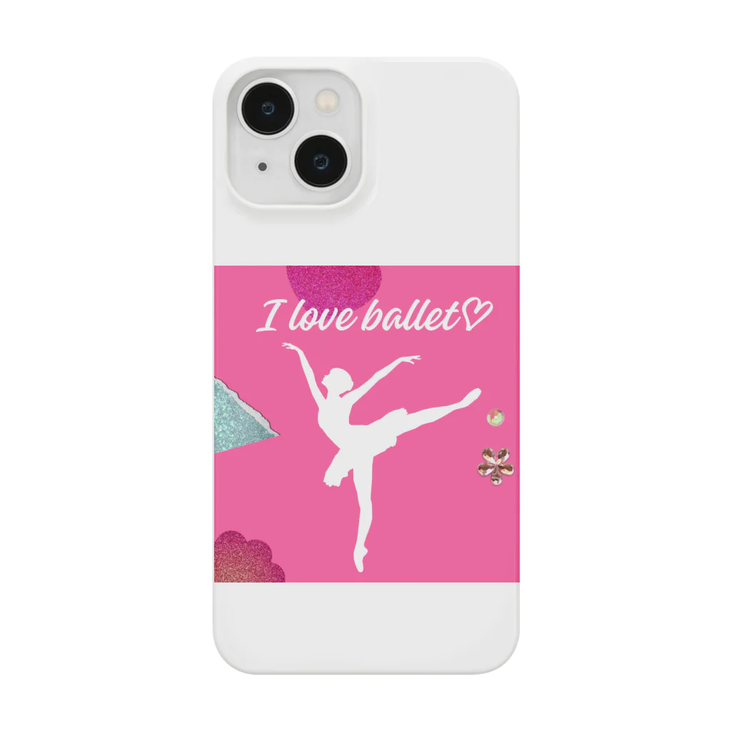 nozomi-mama-shop♪のI love balletグッズ🩰 Smartphone Case