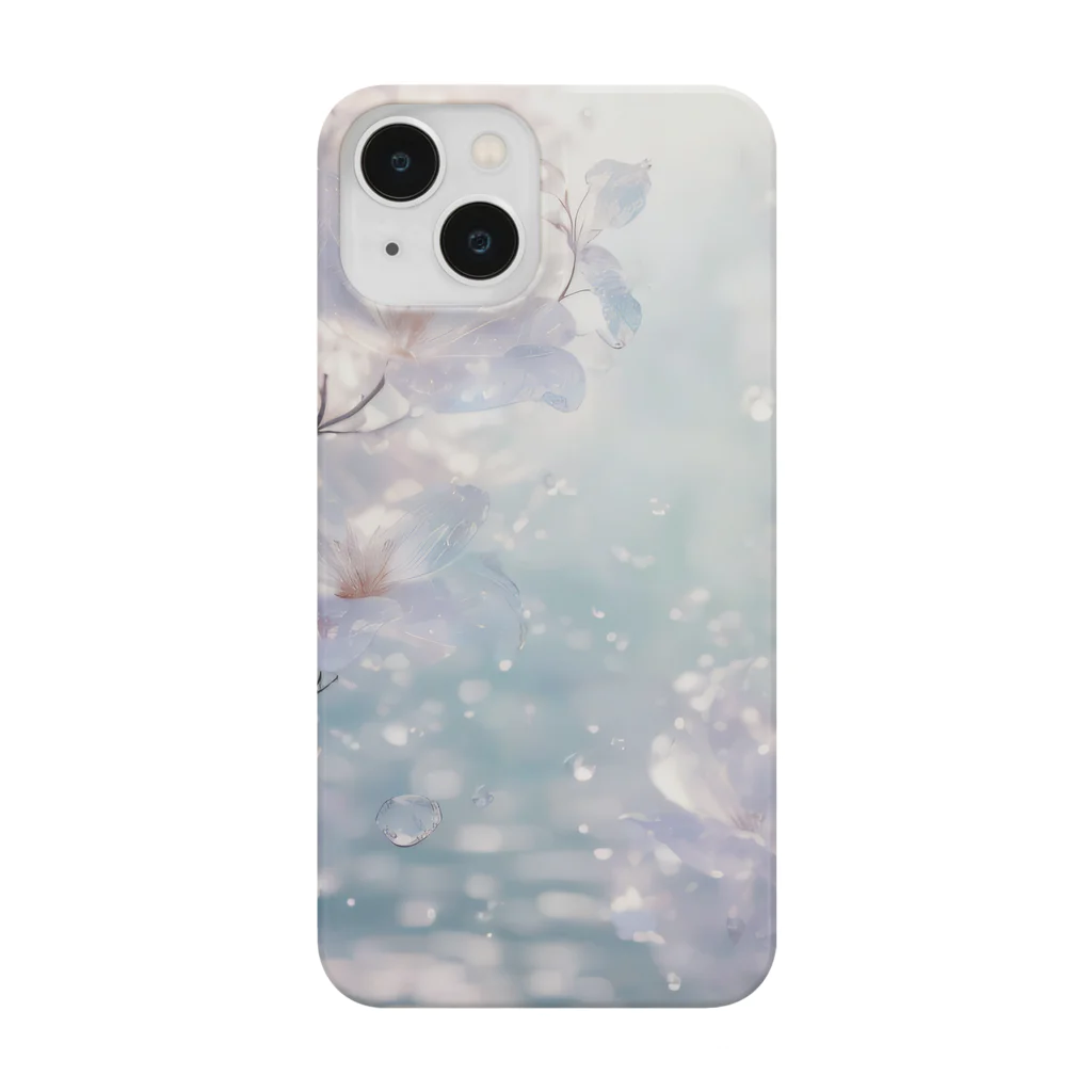 ほろ子のお花屋さんのRain-soaked blossoms Smartphone Case