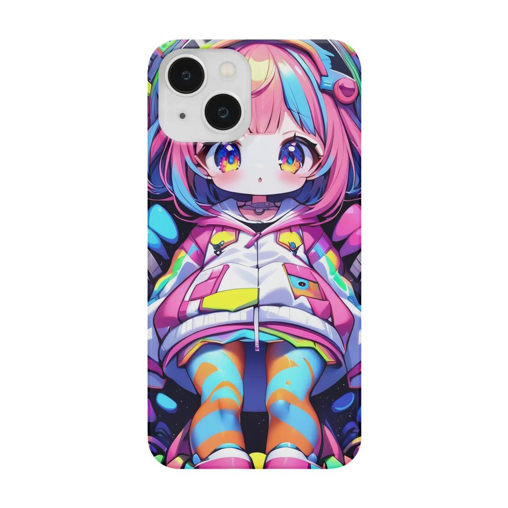 GUMIKOのカラフルなgirl スマホケース