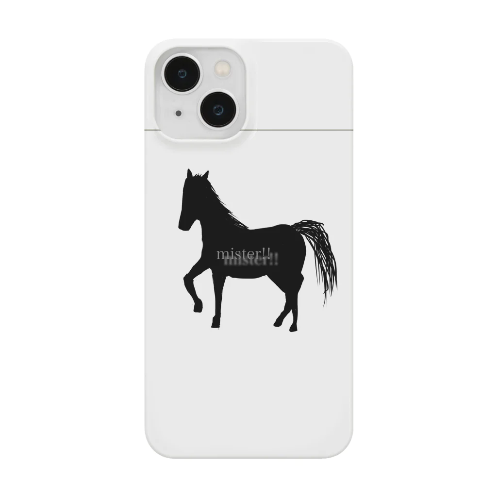 みんなのみすたーさんの silhouette horse スマホケース