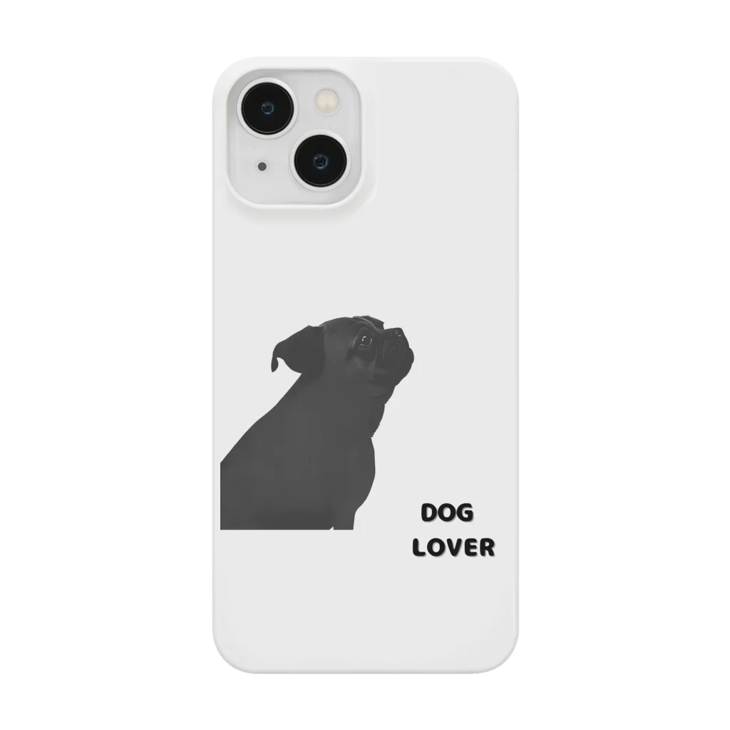 DOG LOVERのDOG LOVER（パグ） iPhone Smartphone Case