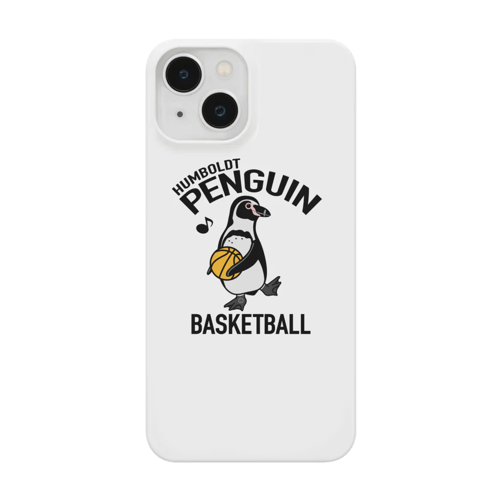 map5（マップファイブ）デザイン・ライセンス・ストック　のペンギン・バスケットボール・PENGIN・イラスト・デザイン・Tシャツ・アニマル・フンボルトペンギン・スポーツ・動物・アイテム・グッズ・BASKETBALL Smartphone Case