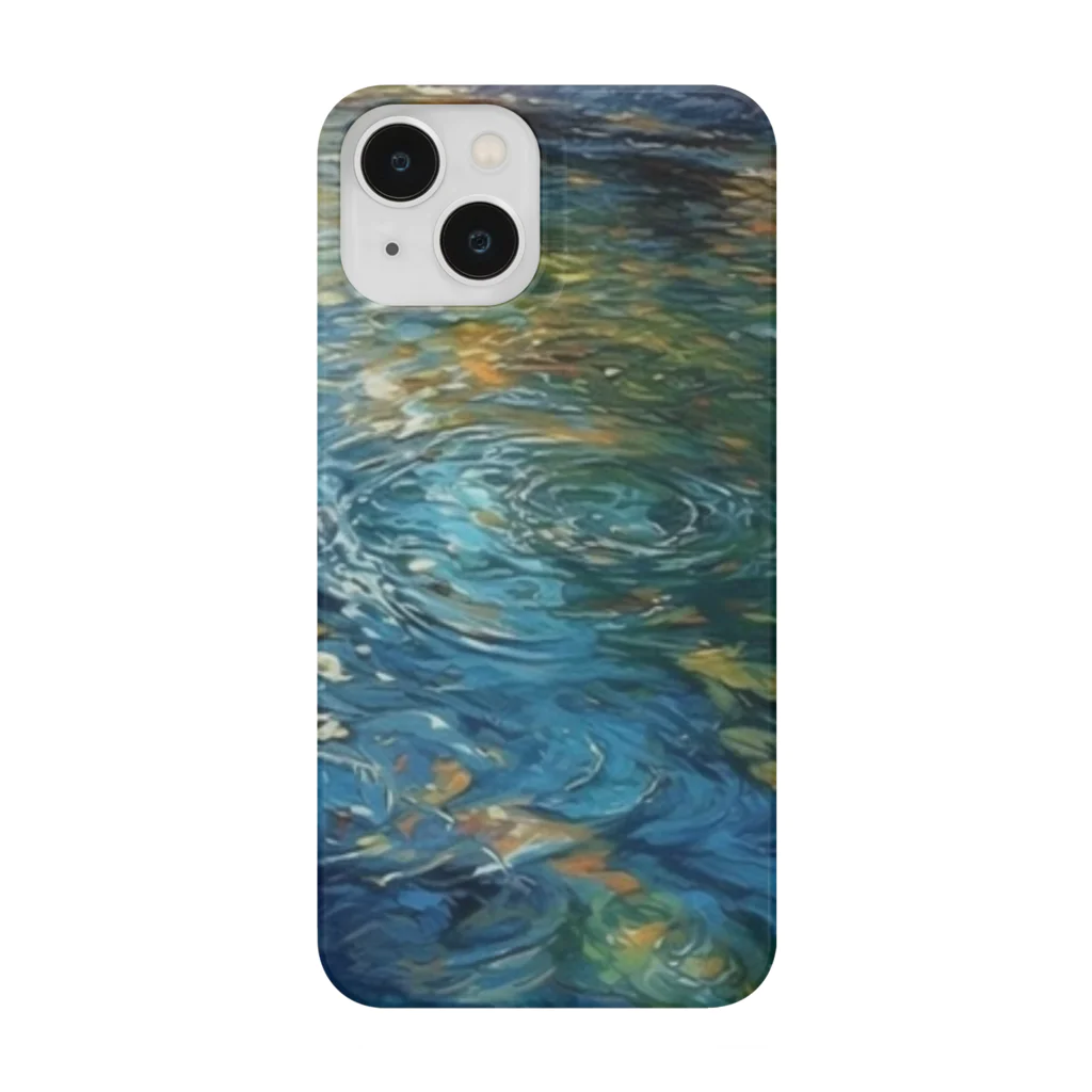 🇯🇵Ichigoichie 苺いち絵のRiver surface at dusk　～夕暮れの川面～ Smartphone Case