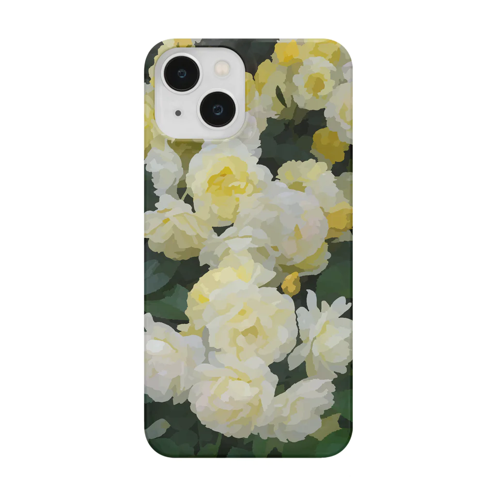 bitpiyoの黄色い薔薇の花 Smartphone Case