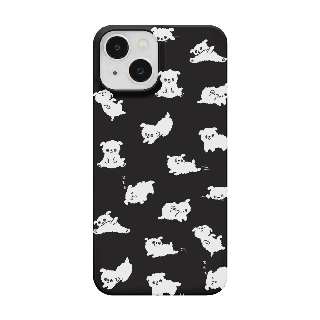 TOMOS-dogのくもけん（ブラック） Smartphone Case