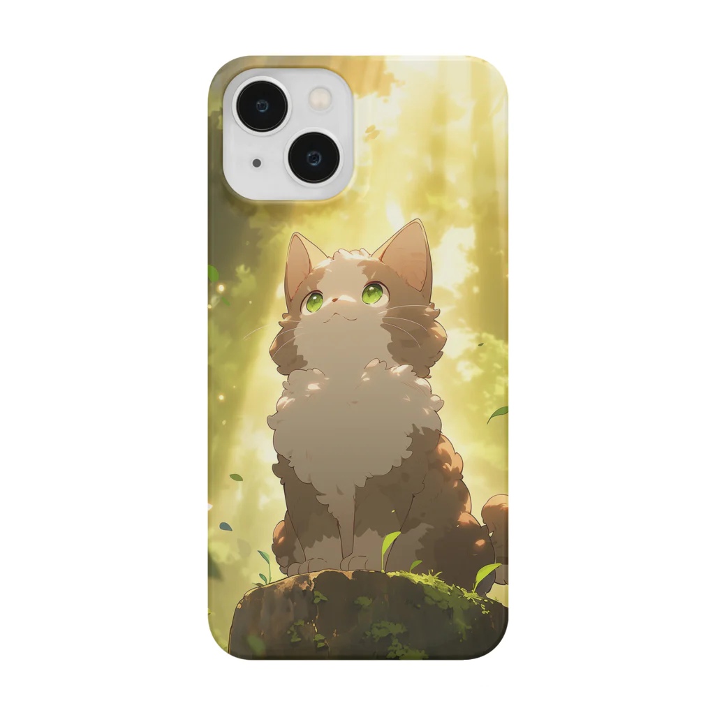 ANIMAL WORLDの森のミヌエット ネコ スマホケース Smartphone Case