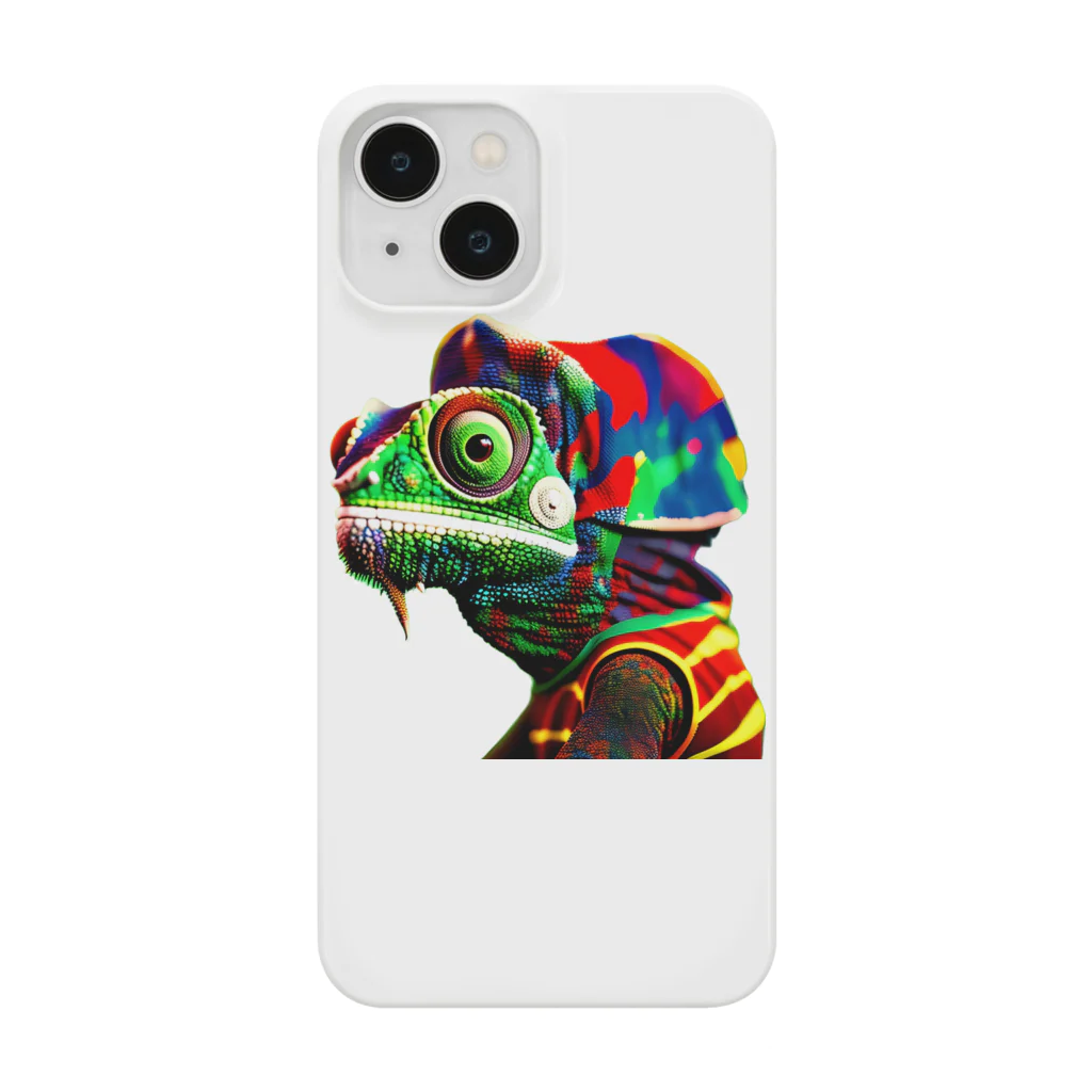 nob10のレゲェカメレオン iPhone Smartphone Case