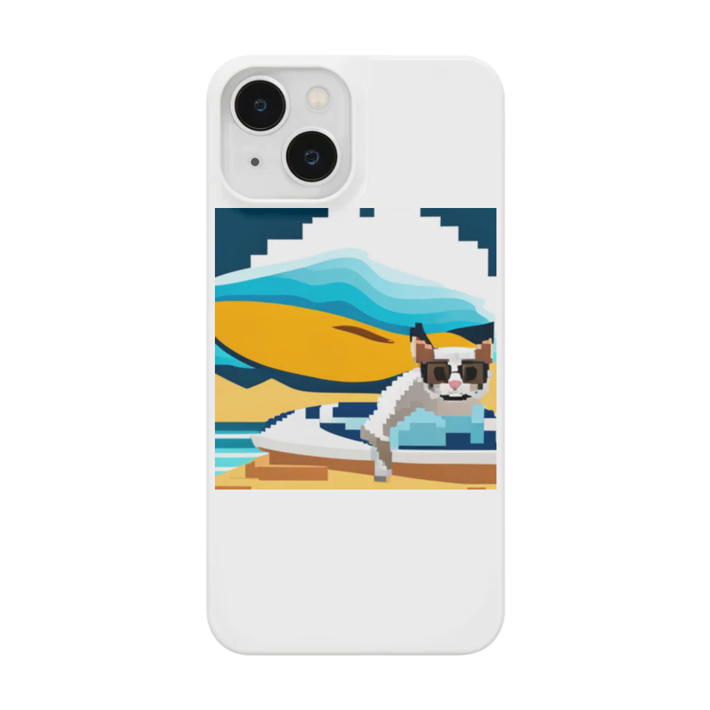 ネコピコshopのサーファー猫 Smartphone Case