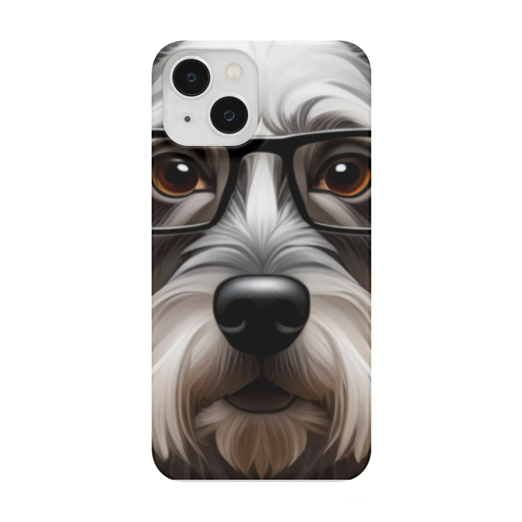 狛dog'sの眼鏡を掛けたシュナイダー Smartphone Case