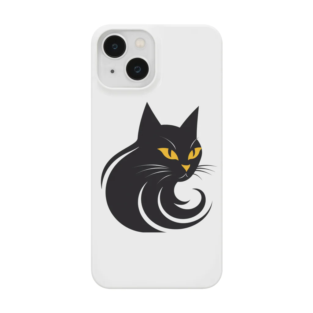 猫キングの猫ちゃんロゴ iPhone Smartphone Case