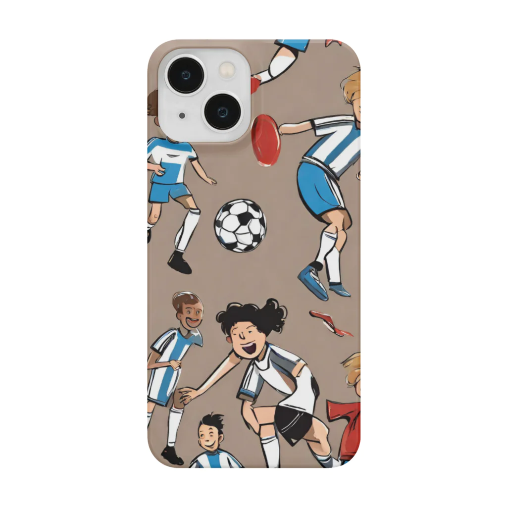 子供と嫁と時々わたしのサッカー小僧 Smartphone Case