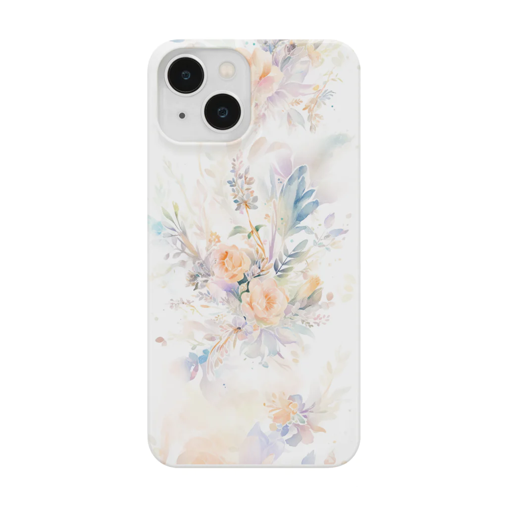 Stellaの水彩画のナチュラルブーケ Smartphone Case