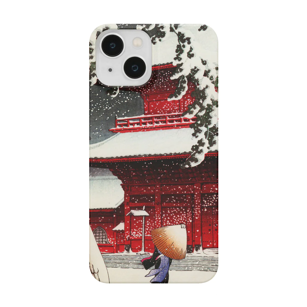 浮世絵のTシャツ屋の「芝増上寺」川瀬巴水 Smartphone Case