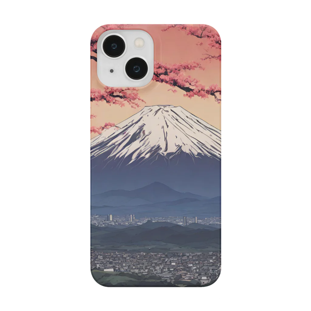 saru88の富士山 スマホケース