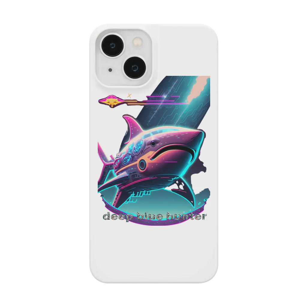 RISE　CEED【オリジナルブランドSHOP】のサメ型宇宙船の奇想天外 Smartphone Case