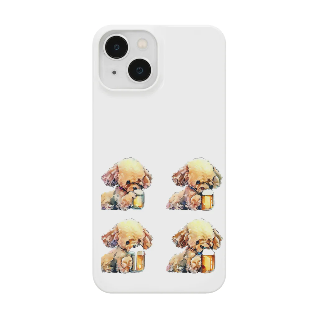 ✴︎Tiara shop✴︎のビール好きの犬 Smartphone Case