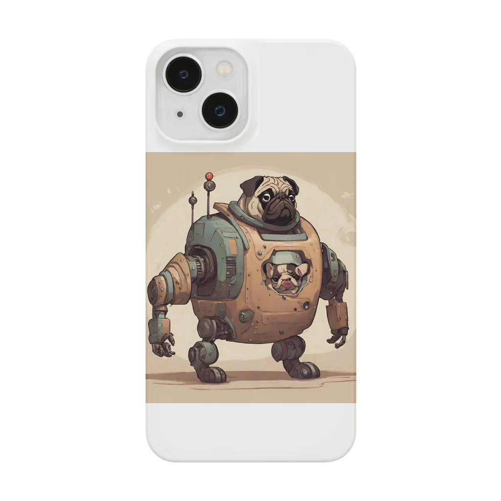 PUGおやじのロボパグ出動 Smartphone Case