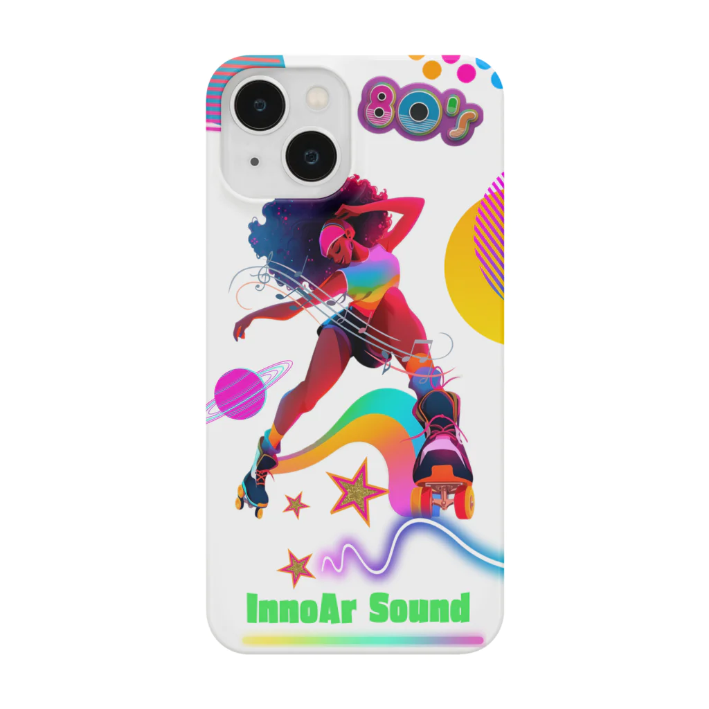 InnoArt_Soundの80s　rollerスケートgirl スマホケース