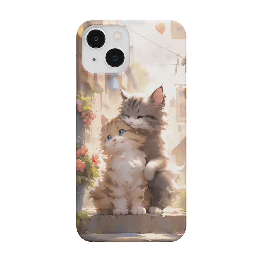 ANIMAL WORLDの幼馴染のトラネコ スマホケース Smartphone Case