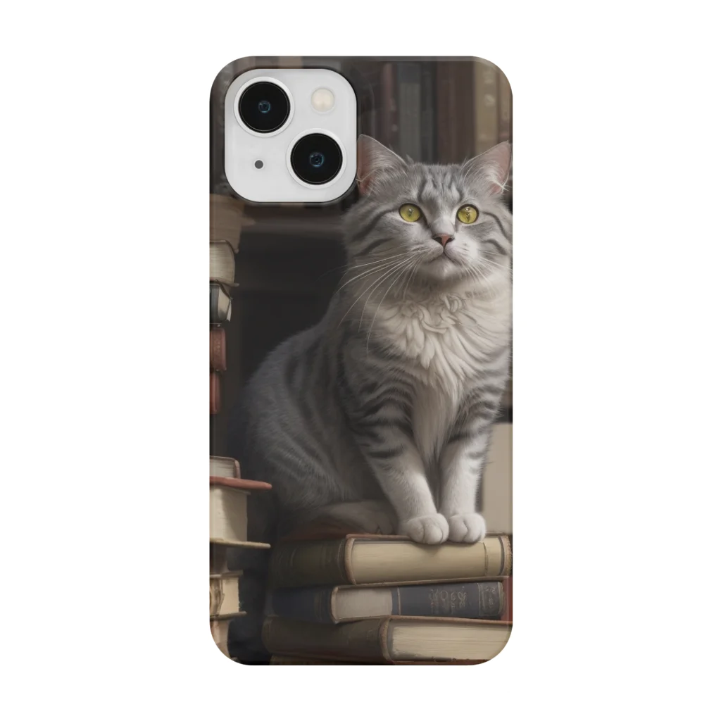 新ーARATAの主の仕事を眺める老猫 Smartphone Case