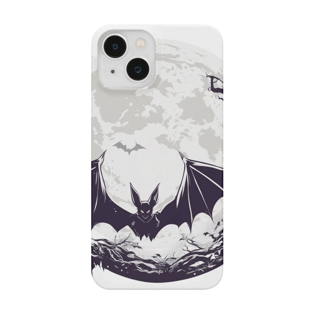 HMTの蝙蝠と月「bat and moon」 Smartphone Case