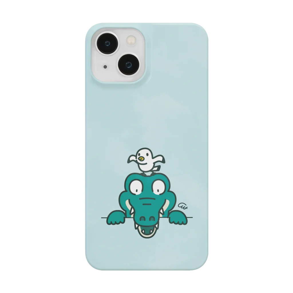 イラスト MONYAAT の海で遊ぼうと誘われた だりぃワニ05 Smartphone Case