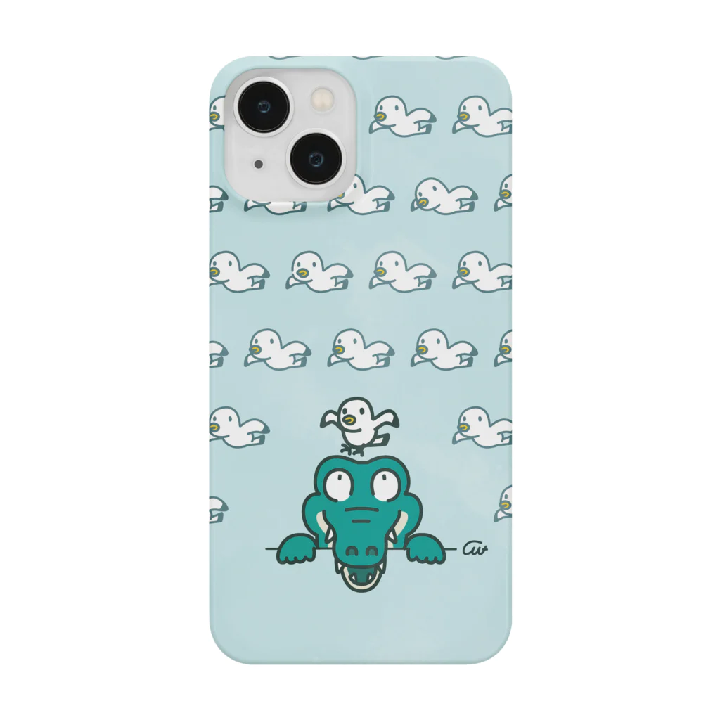 イラスト MONYAAT の海で遊ぼうと誘われた だりぃワニ05 Smartphone Case