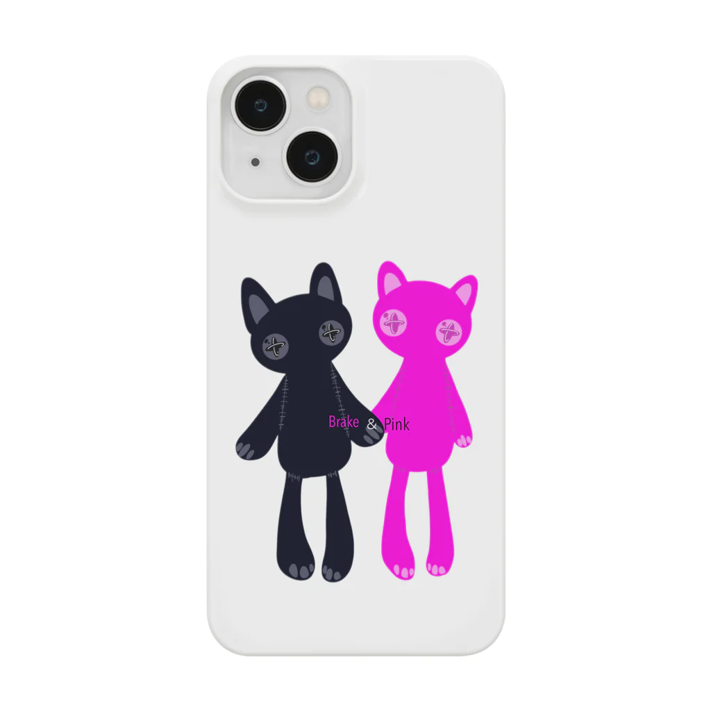 まゆれての推しペアCATDOLL（black＆pink） Smartphone Case