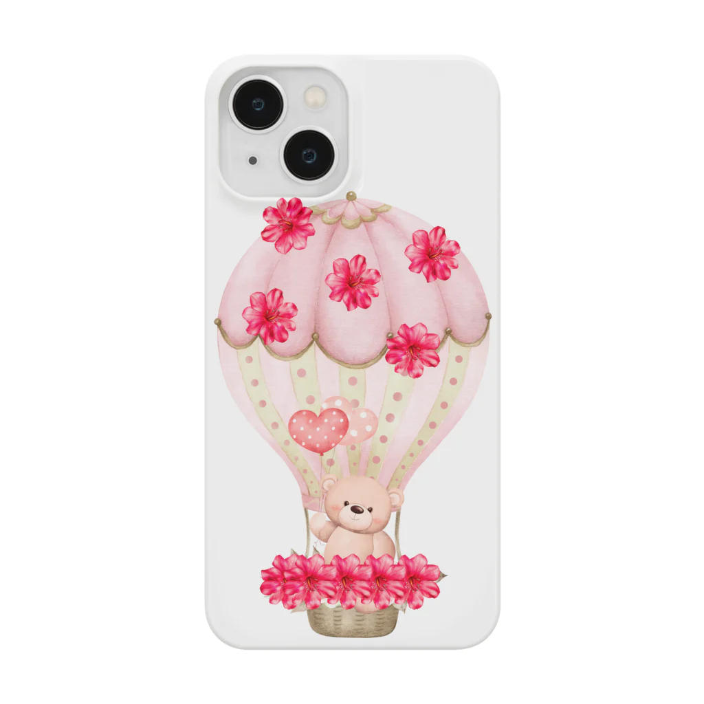 nene-cocoのpink bear Smartphone Case