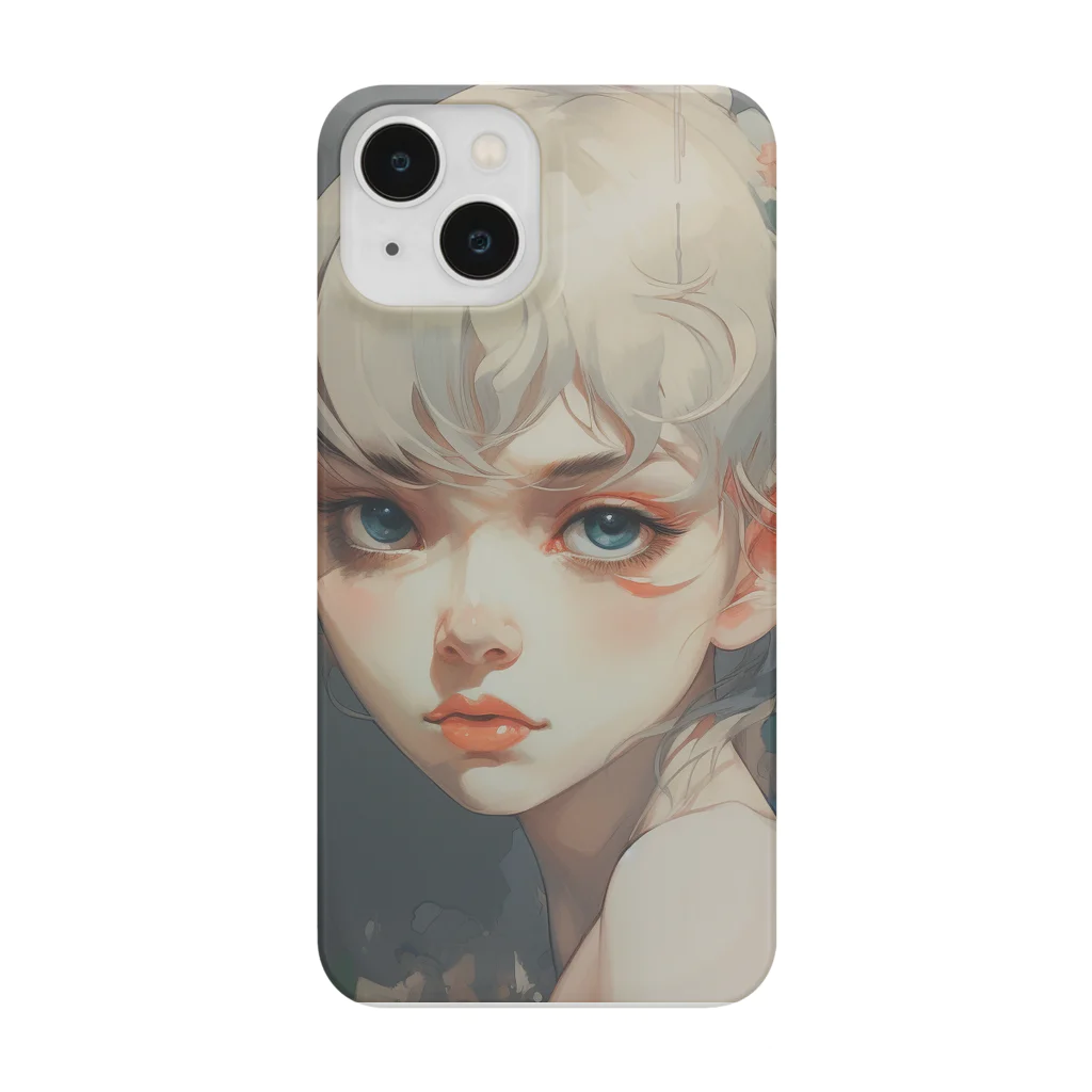 amberの魅力溢れる白いおんなの子 Smartphone Case