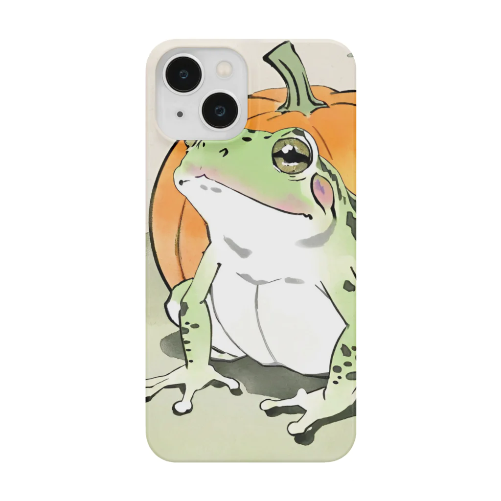 aoking_の和カエルかぼちゃ2 Smartphone Case