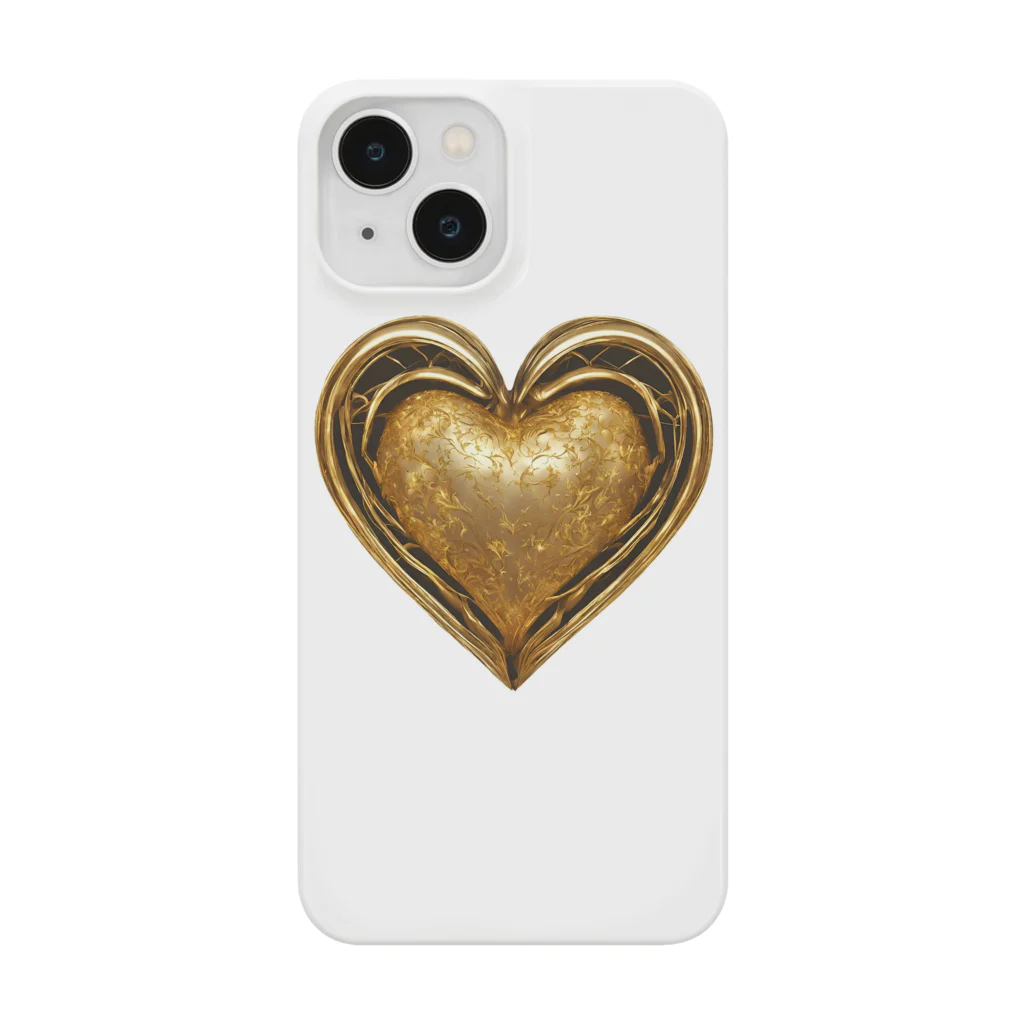 Luck with moneyの金運を引き寄せるハート💛✨ Smartphone Case