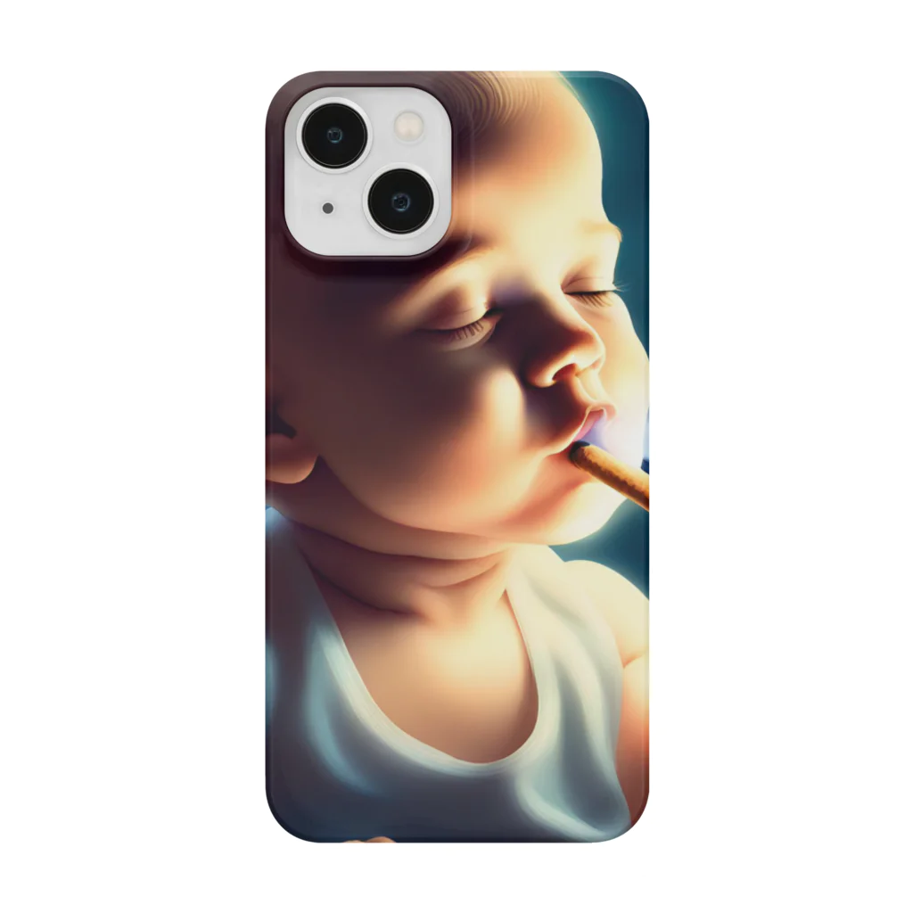 Baby smokerのBabyくん スマホケース