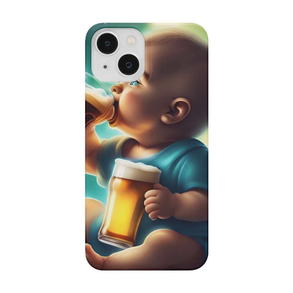 Baby smokerのBaby beer Smartphone Case