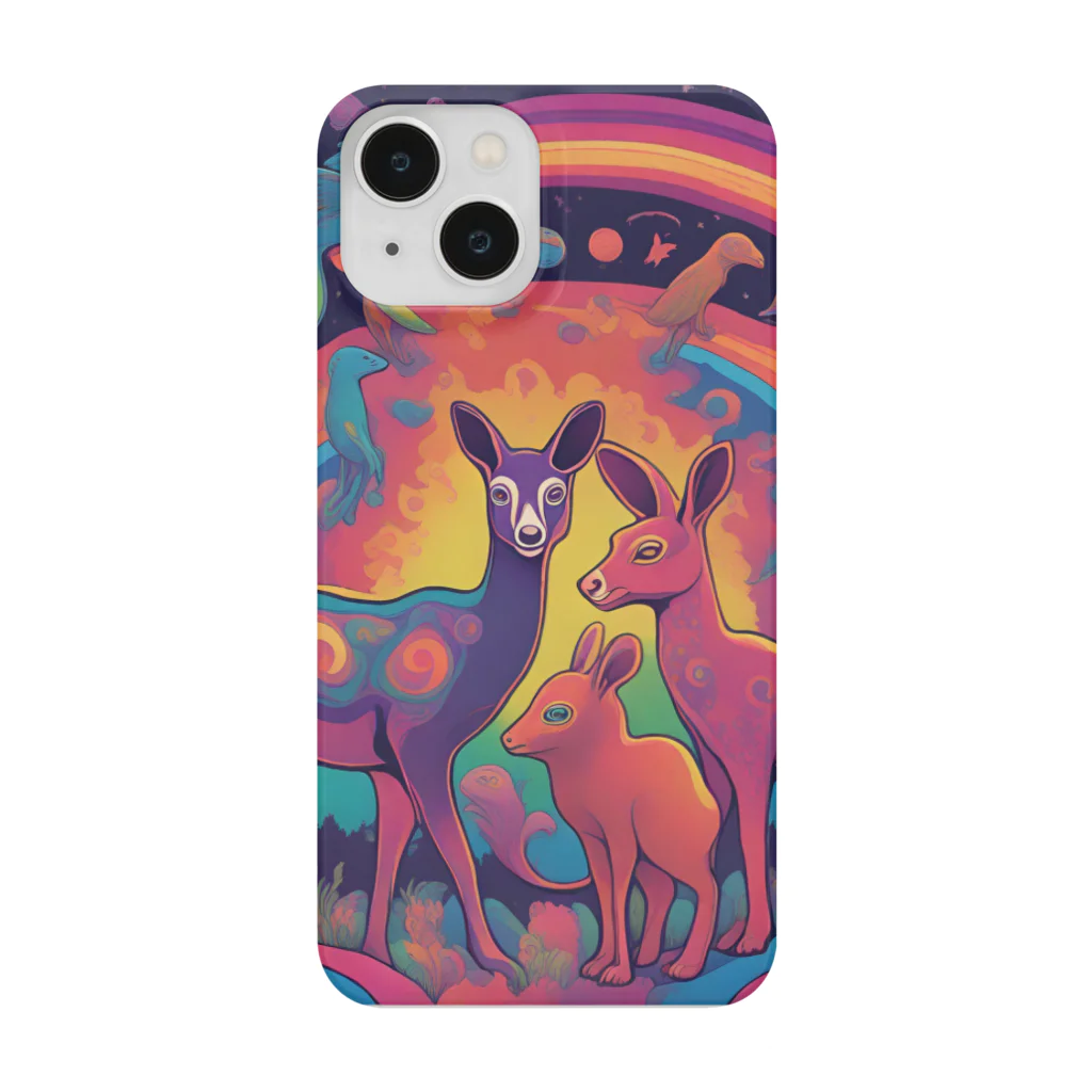 未来の未来　世界はみんなのモノの夜更かしの動物達 Smartphone Case