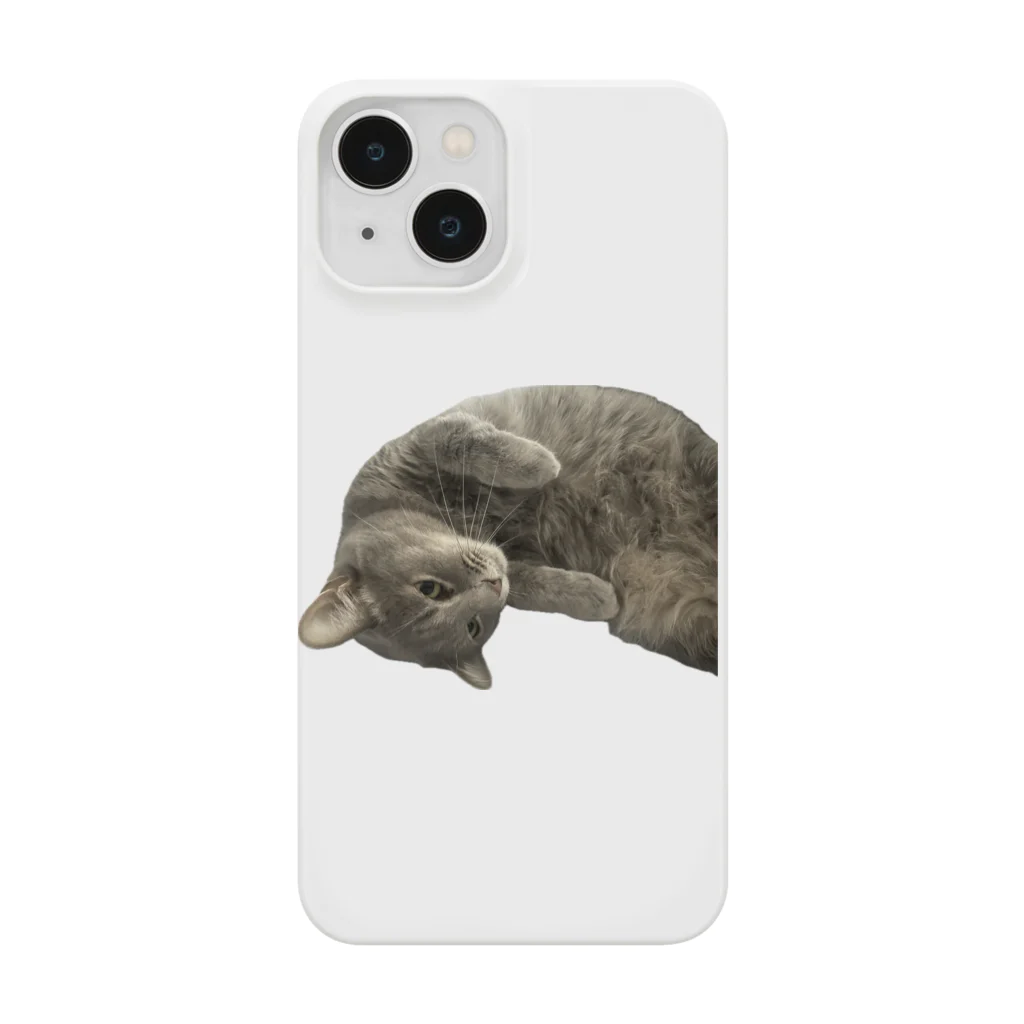 グレージュ猫ロッタン🐈‍⬛のロッタンのリラックスタイム Smartphone Case