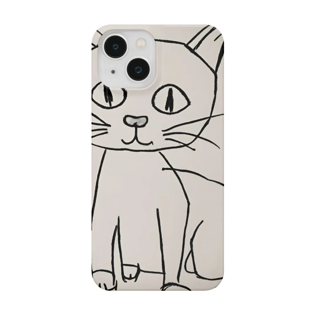 Kemasatariの猫の絵 スマホケース