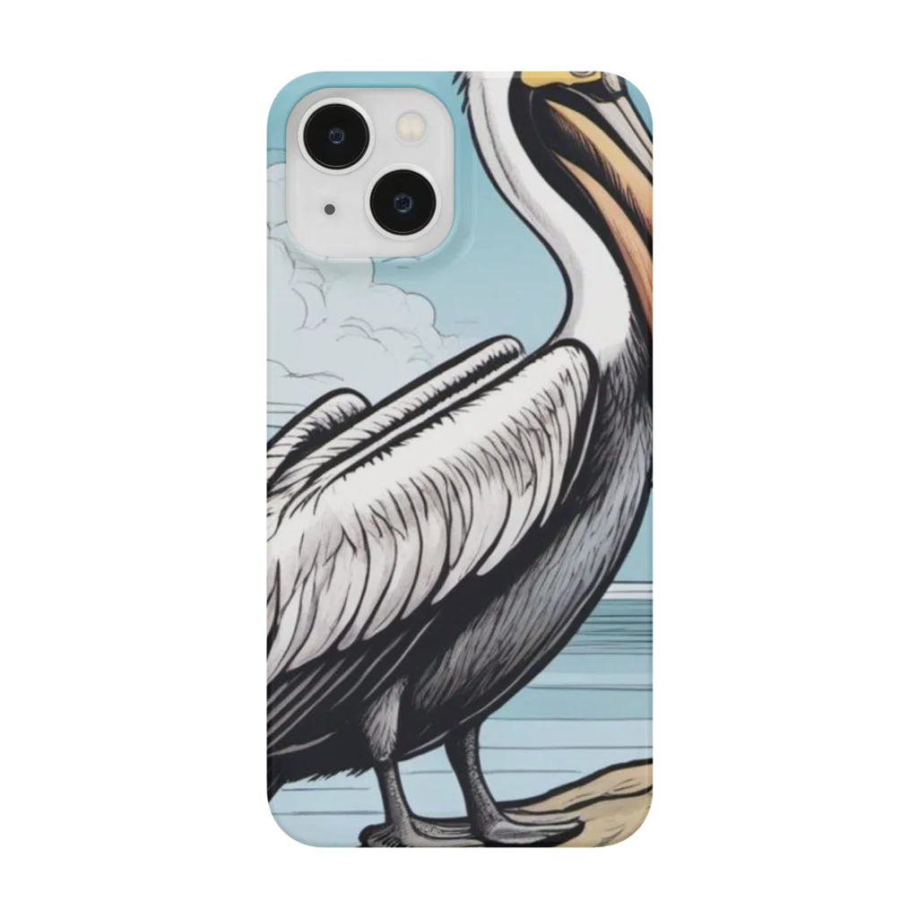 京都イラスト工房の動物シリーズ12：ペリカン Smartphone Case