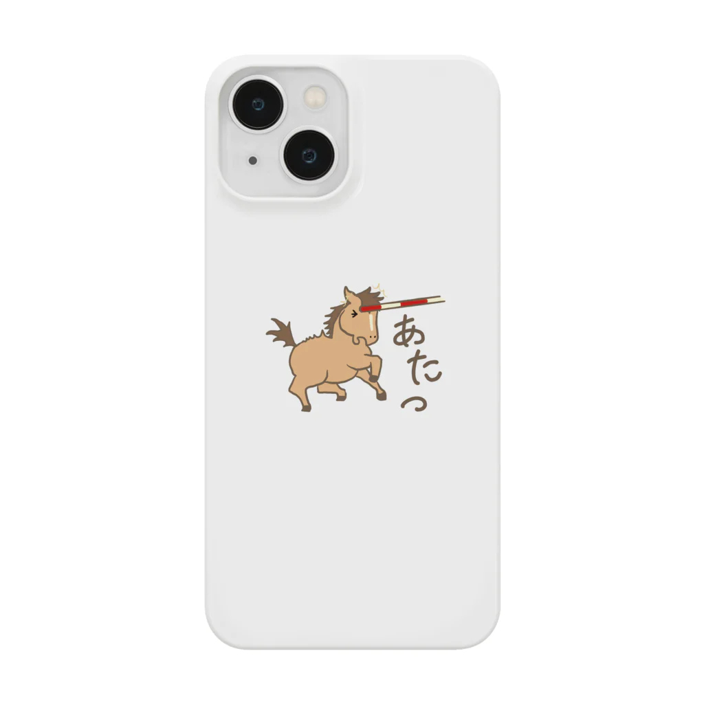 かほりのお馬ショップの馬×栗毛　iPhoneケース Smartphone Case