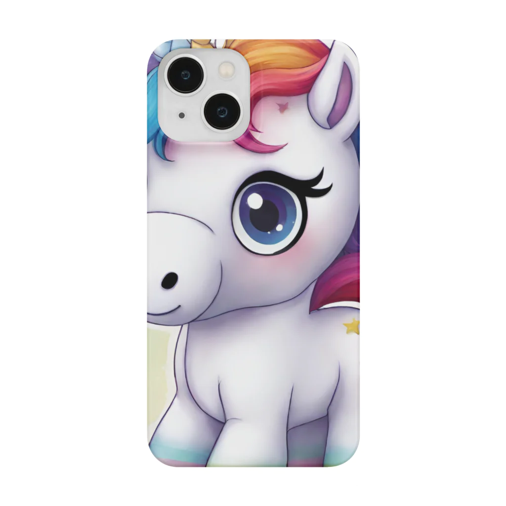 unicorn_dreamsのつぶらなユニちゃん Smartphone Case