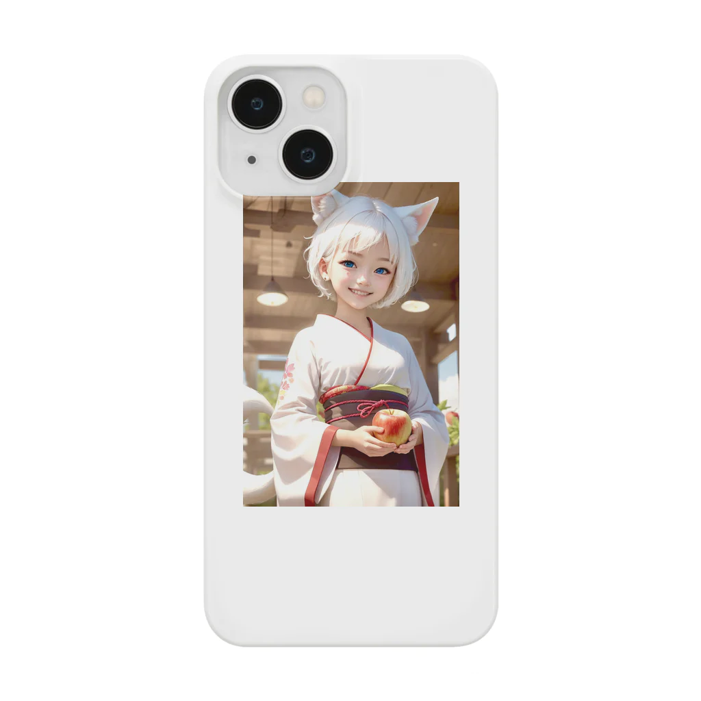 八咫烏📷：Shinji Matsumoto🇯🇵のスマホケース(白狐娘) Smartphone Case