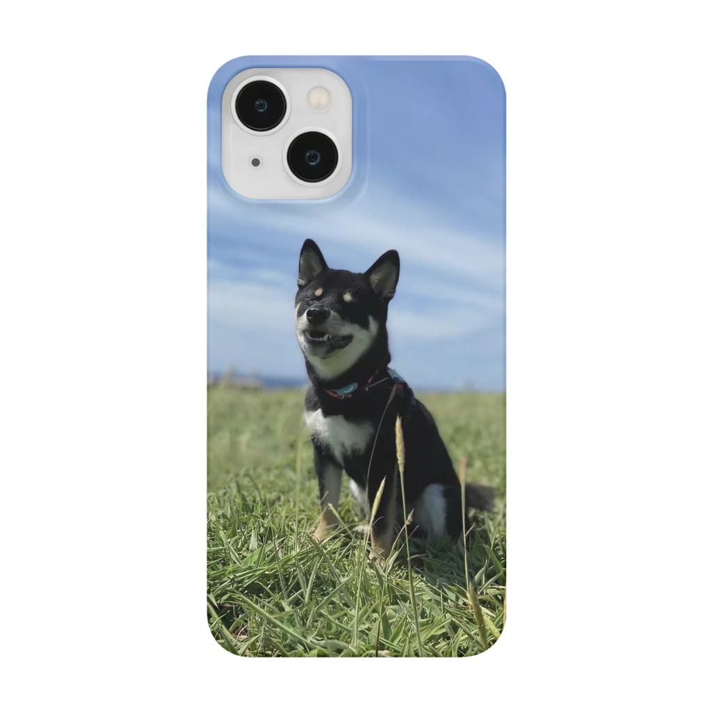 柴犬むさしの風を感じる柴犬むさし Smartphone Case