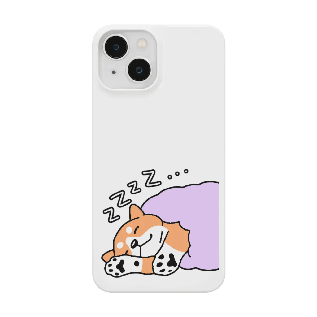 Cute mascot dogsのSleeping Shiba Inu スマホケース