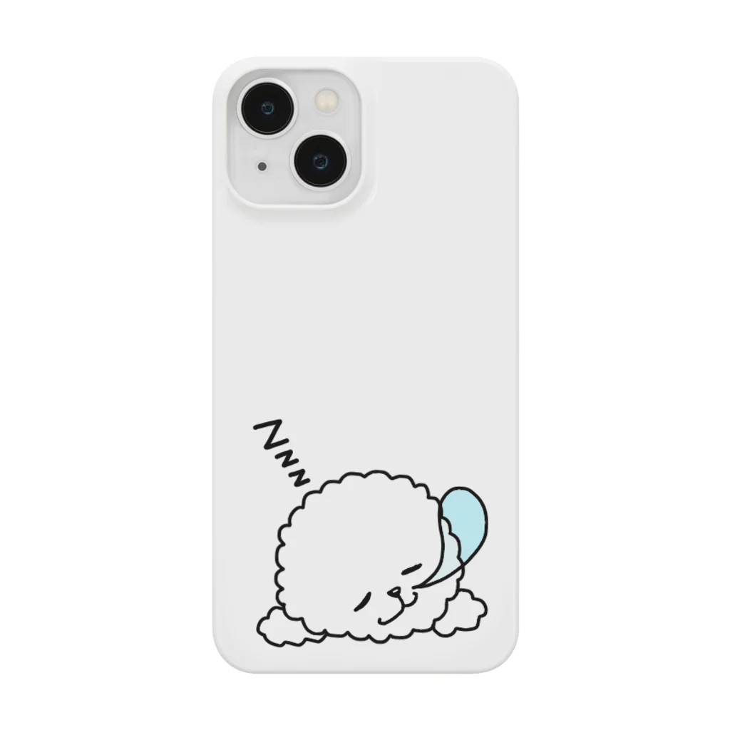 Cute mascot dogsのSleeping Bichon Frise Smartphone Case