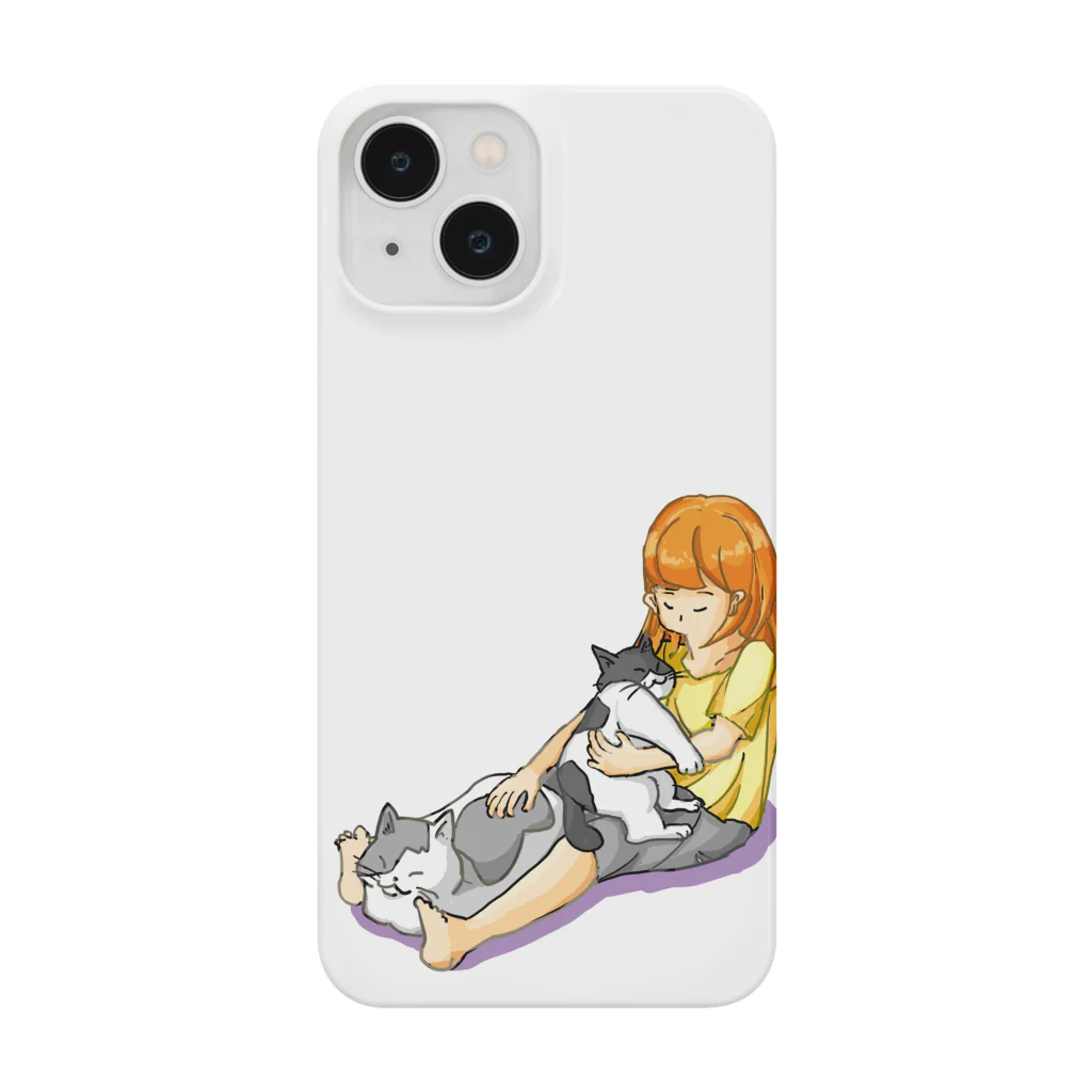 もちけらのお昼寝猫ちゃん。 Smartphone Case