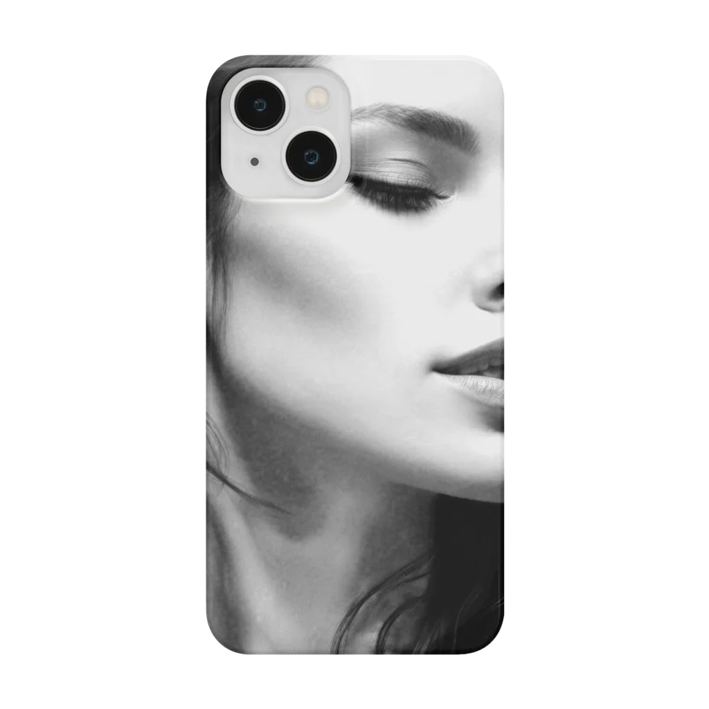 infinexus_dsgnのmonochrome woman Smartphone Case